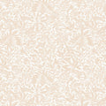 Beige floral pattern on a beige cotton quilting fabric