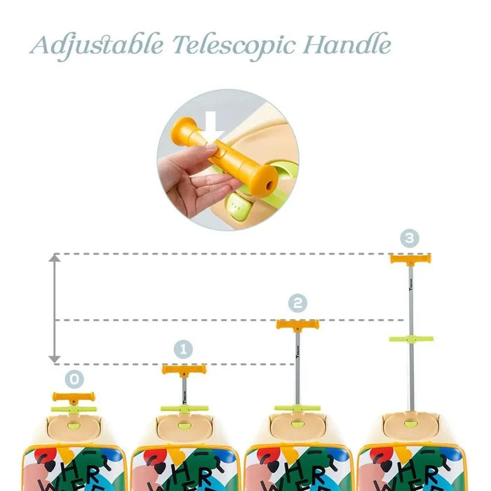 Teknum 3-In-1 Ride On Suitcase With Detachable Trolley