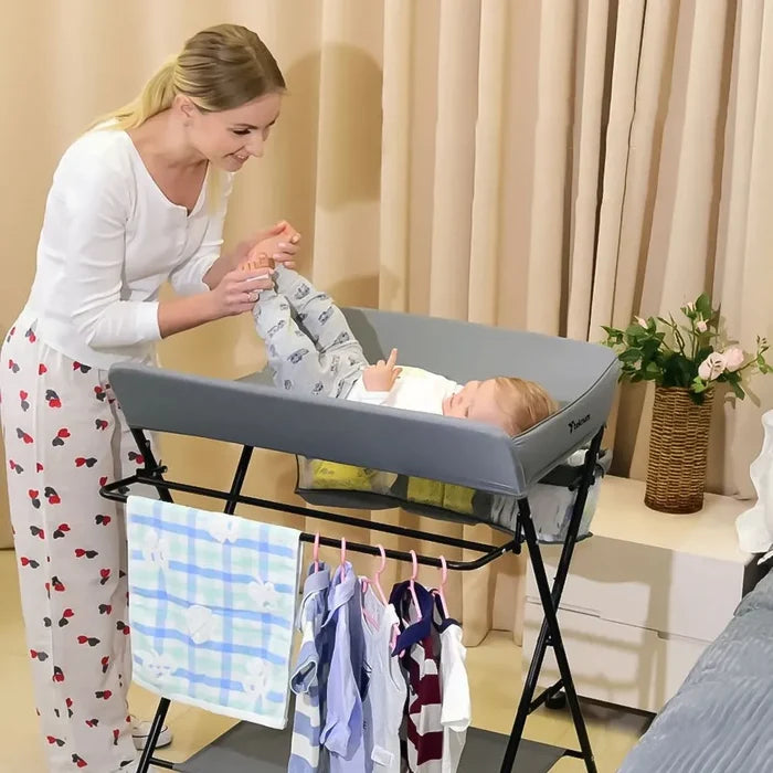 Teknum 4-In-1 Diaper Changing Table Organizer (Grey)