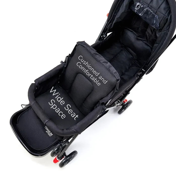 Teknum Double Baby Stroller (Black)