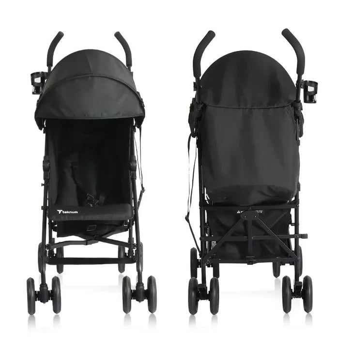 Teknum Eco Lite 2 Stroller With Cup Holder (Black)