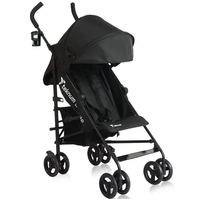 Teknum Eco Lite 2 Stroller With Cup Holder (Black)