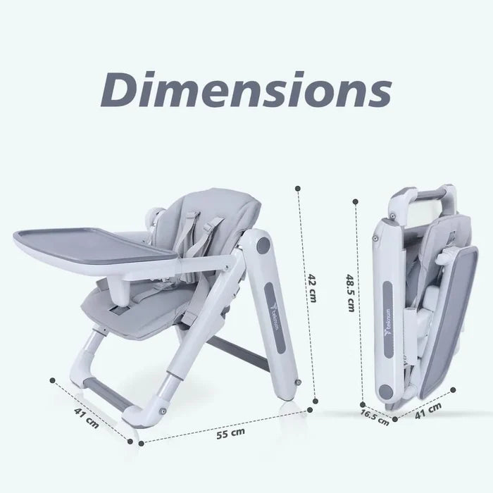 Teknum Kids Foldable Dining Chair (Grey)