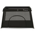 Teknum Portable Quick fold Playard & Cot with Zipper Door & Carry Bag (Midnight Black)