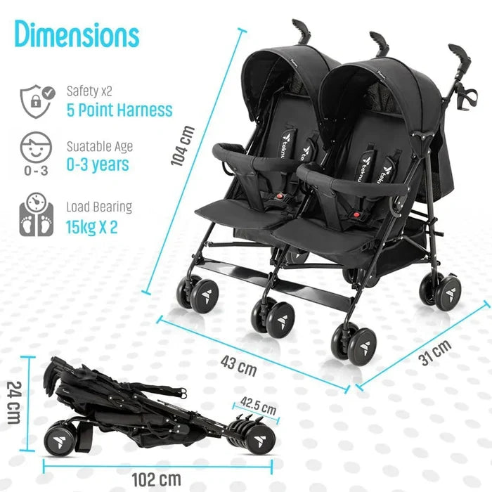 Teknum Twin Stroller Fellow