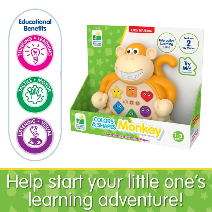 The Learning Journey Early Learning Animals - Colors & Shapes Monkey