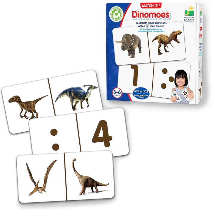 The Learning Journey Match It! Dinomoes