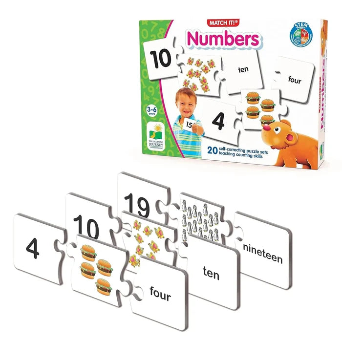 The Learning Journey Match It! Numbers