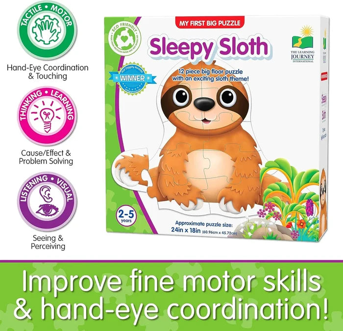 The Learning Journey My First Big Floor Puzzle (Sleepy Sloth)