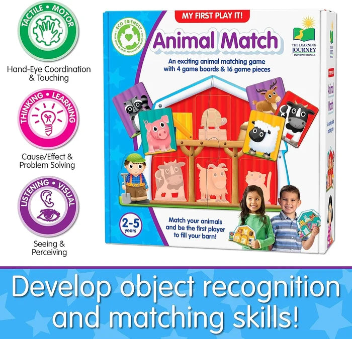 The Learning Journey My First Play It! Animal Match Game