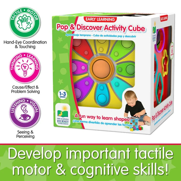 The Learning Journey Pop & Discover Activity Cube