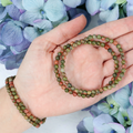 Unakite Jasper Beaded Bracelet – natural Unakite Jasper crystal bracelet by Crystalvana