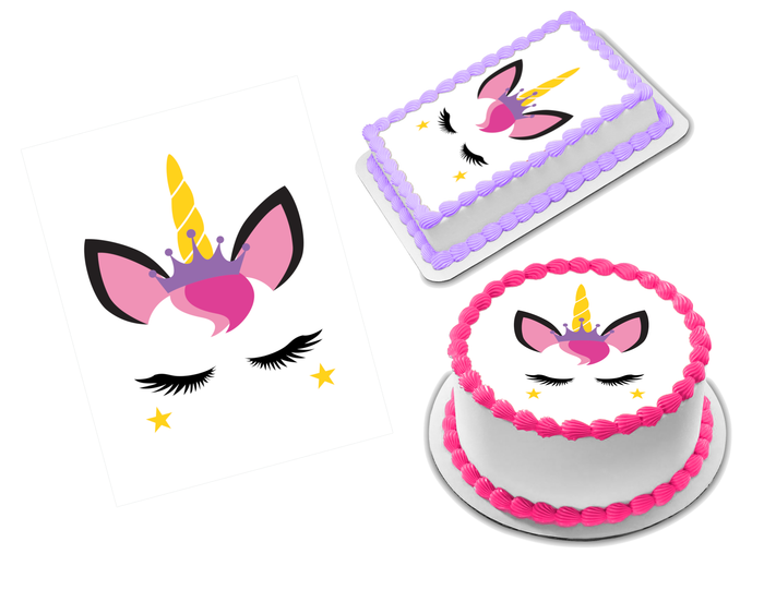 Unicorn Edible Image Frosting Sheet #35 (70+ sizes)