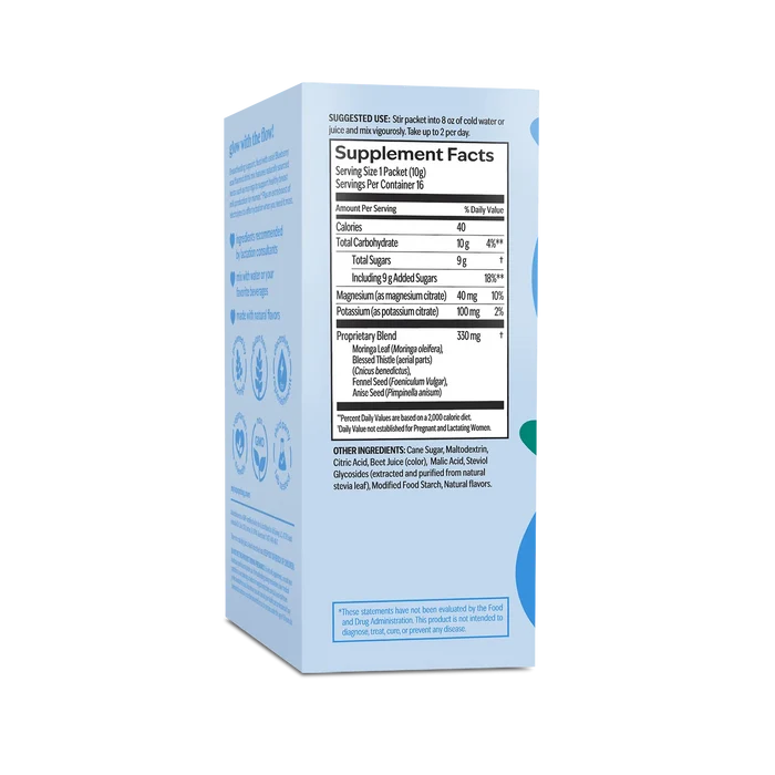 UpSpring Milkflow Electrolyte Breastfeeding Supplement Mix (Blueberry Acai) (6 Sachets)