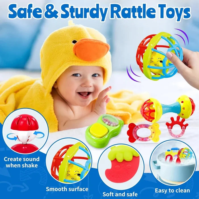 VBFRZY Baby Rattles Newborn Toys Teething Toys