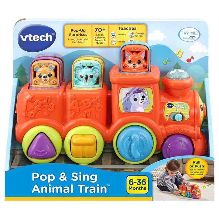 VTech Pop And Sing Animal Train (Red)
