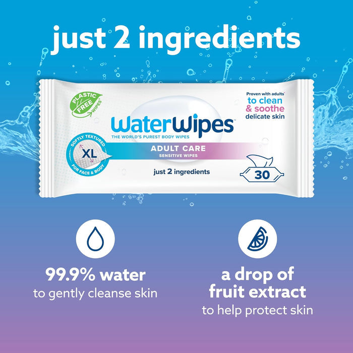 Water Wipes Adult Wipes Core (30 Pcs)