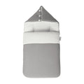White & Grey 2-in-1 Bamboo Cushioned Baby Sleeping Bag