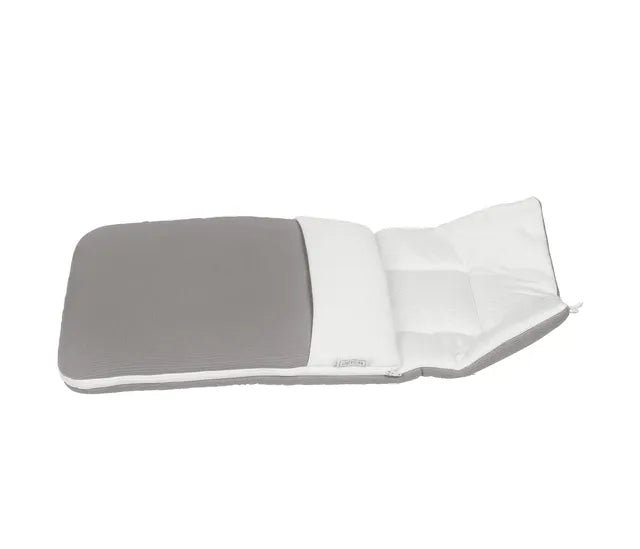 White & Grey 2-in-1 Bamboo Cushioned Baby Sleeping Bag