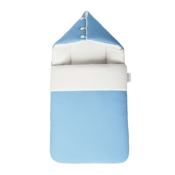 White & Grey 2-in-1 Bamboo Cushioned Baby Sleeping Bag