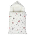 White & Grey Baby Sleeping Bag Soft Bamboo Swaddle Nest