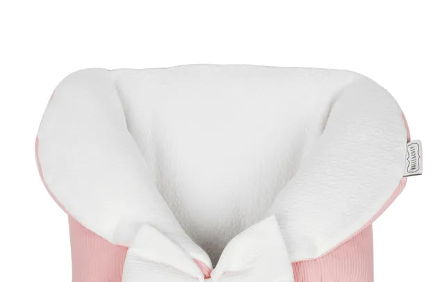 White & Grey Baby Sleeping Bag White With Bow