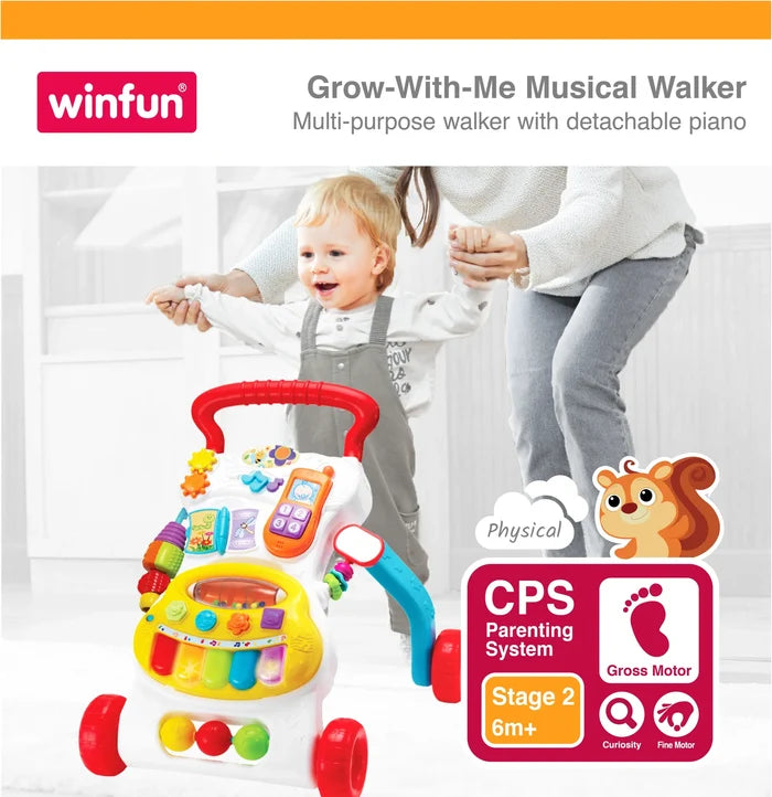 Winfun Grow With Me Musical Walker