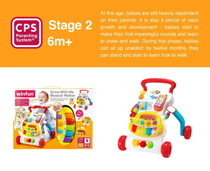 Winfun Grow With Me Musical Walker