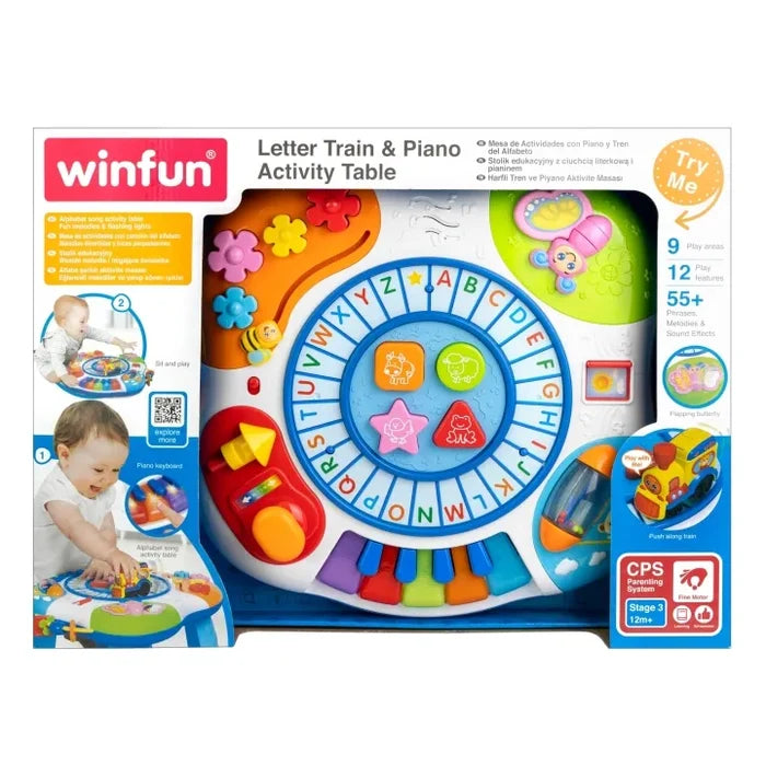 Winfun Letter Train Piano Activity Table