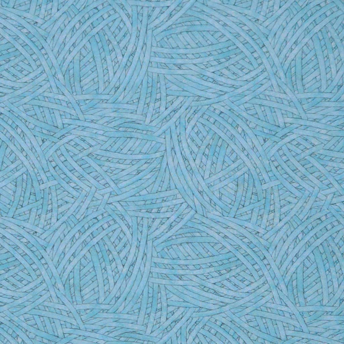Blue patterned fabric with a wool texture appearance